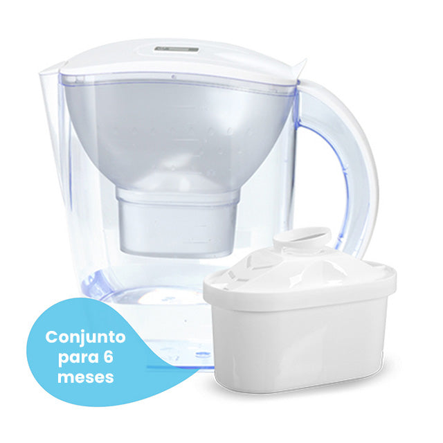 Acquafy Kit de Refil para 6 meses da Jarra portátil de água alcalina 3,8 L