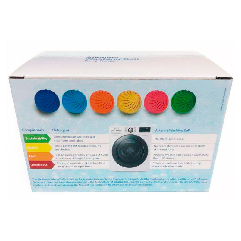 1 Alkaline Washing Ball • Easy Refill