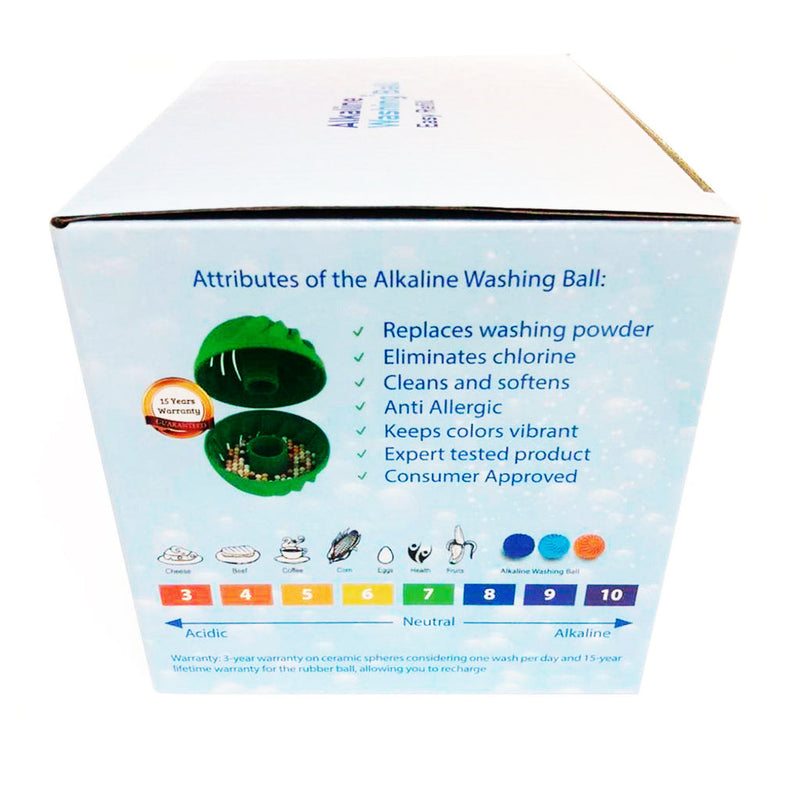 1 Alkaline Washing Ball • Easy Refill