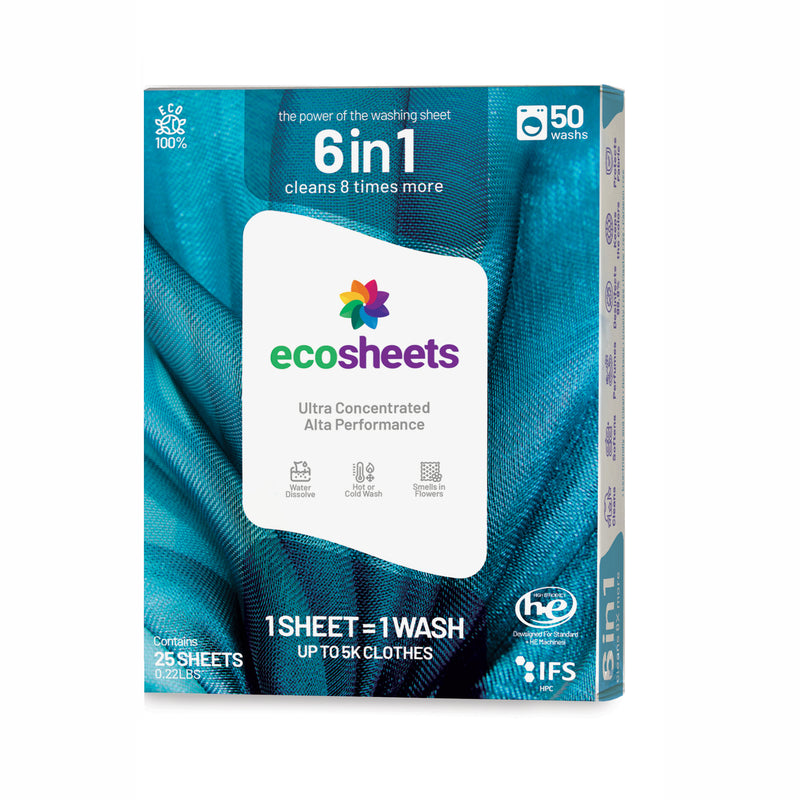 Ecosheets ES25 - Ultra Concentrado 6 em 1 - Limpa 8X Mais