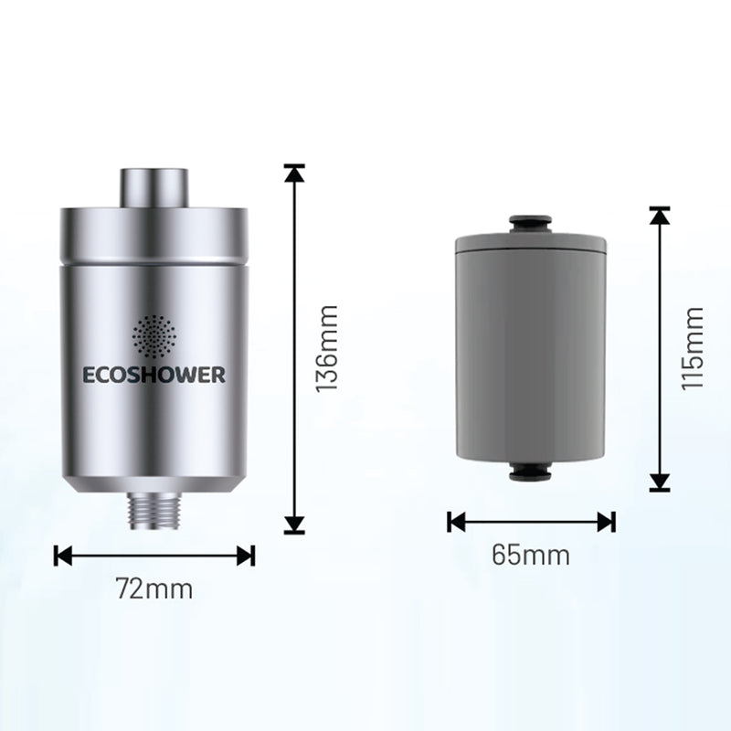 Ecoshower - Filtro de chuveiro com 7 estágios e vitamina C